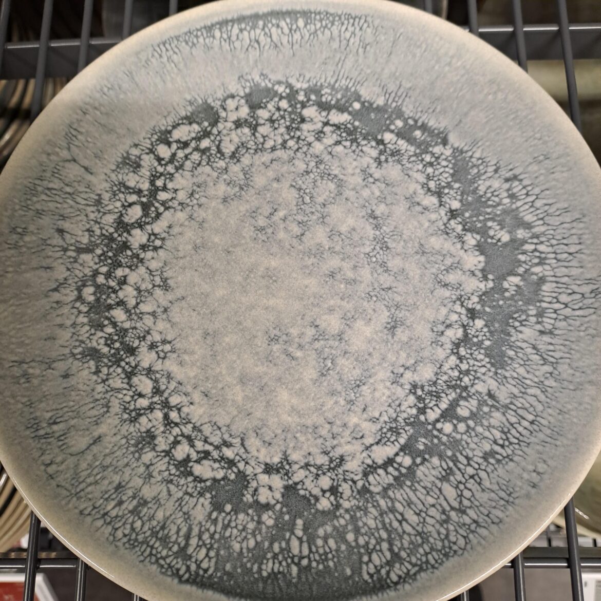 Not food, but would you rather be served with a wooden board or a plate with Mold print.