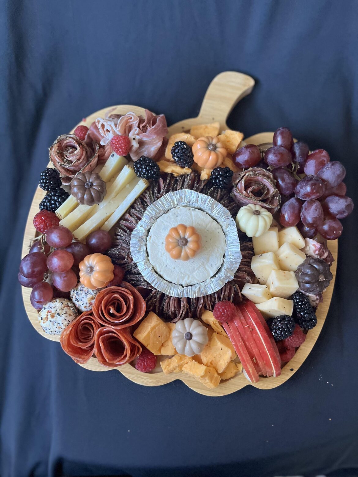 Fall pumpkin, charcuterie board