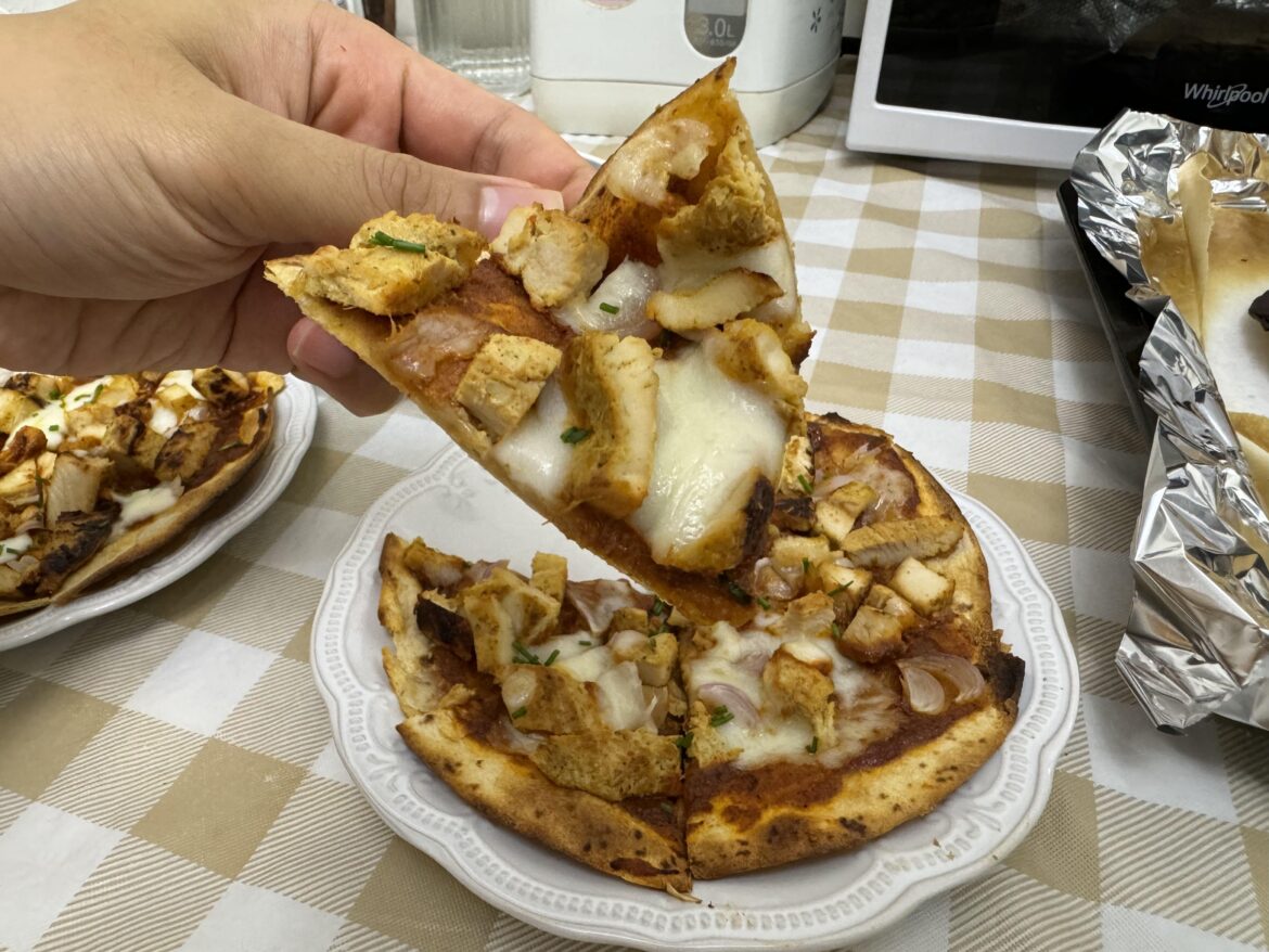 Chicken Tikka Masala Tortilla Pizza