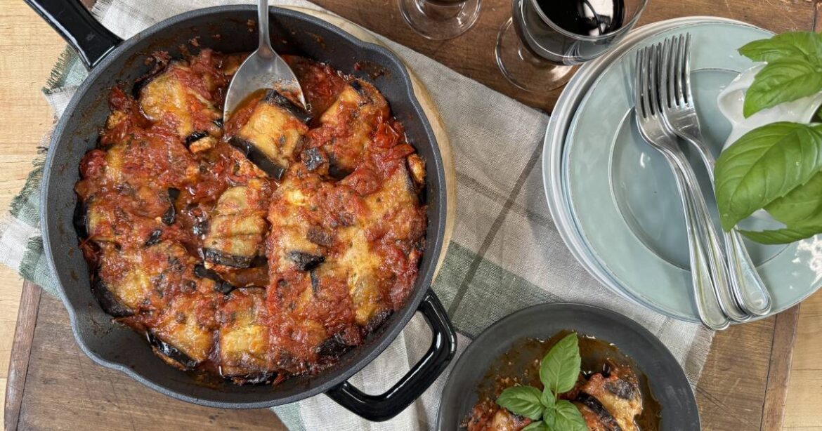 Eggplant Rollatini (Rollatini di Melanzane) from Chef Lidia Bastianich