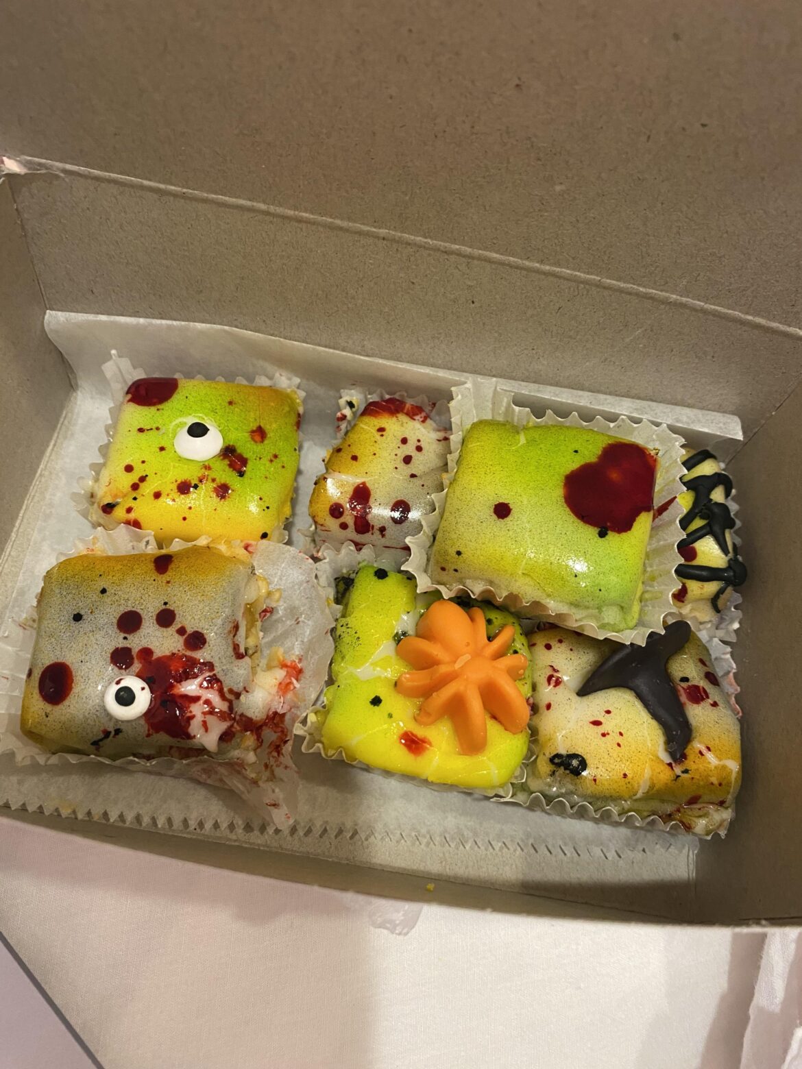 A Box of Halloween Petit Fours(Don’t Worry,the Blood’s Fake)