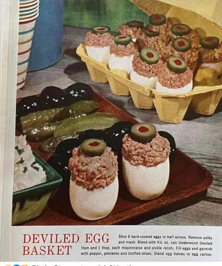 Deviled Egg Baskets either 1950s or 60s.