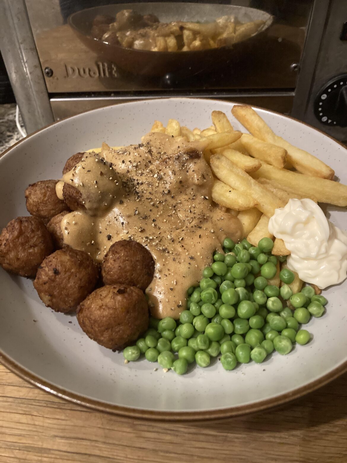 Swedish meatballs with 'flatpack sauce'