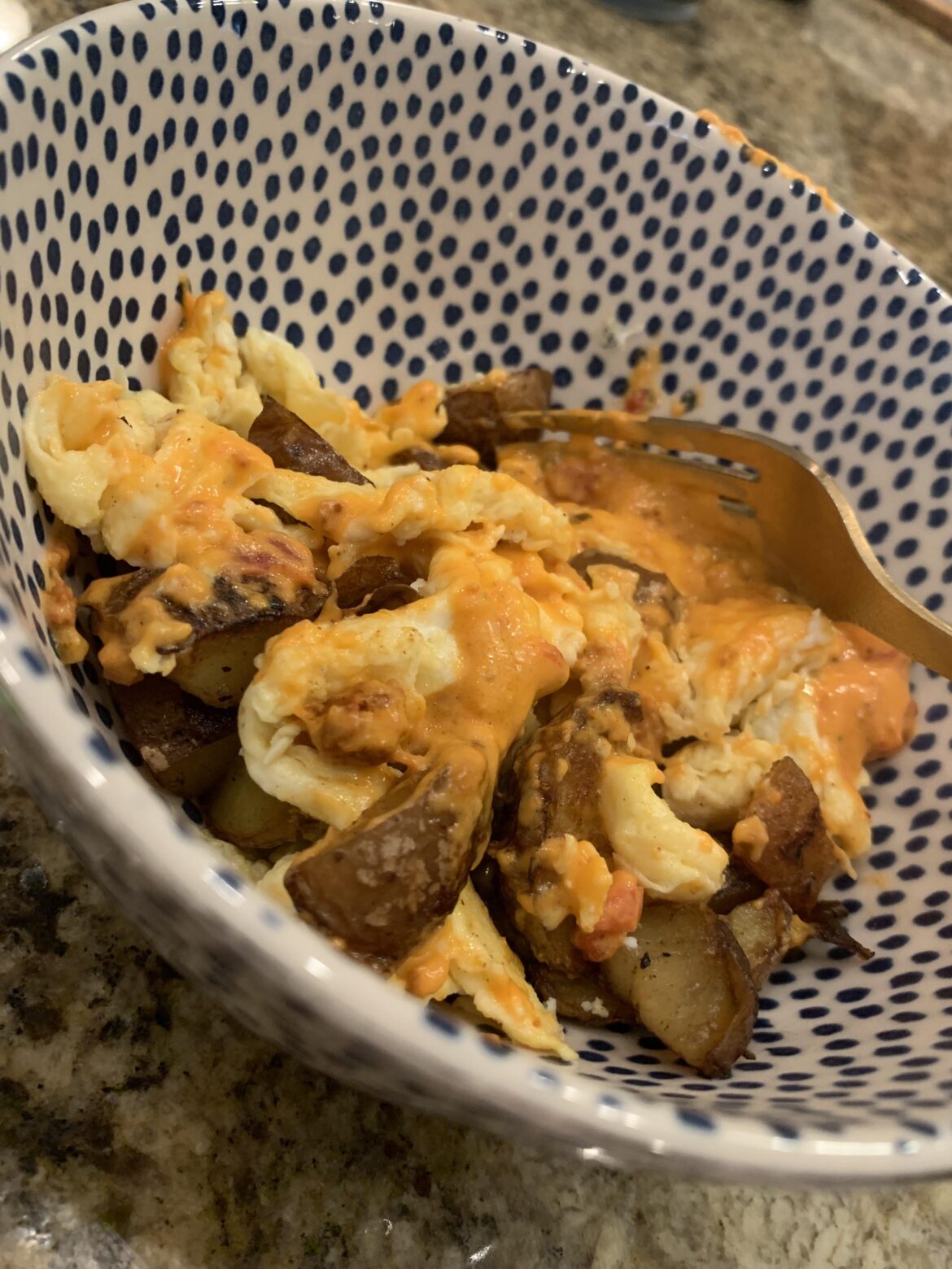 Smoked leftover breakfast