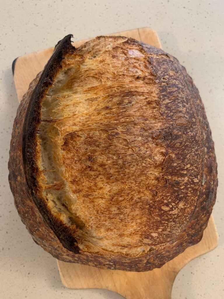 Not perfect, but i’m pretty proud i learned to make bread this good from just three ingredients for my family every week