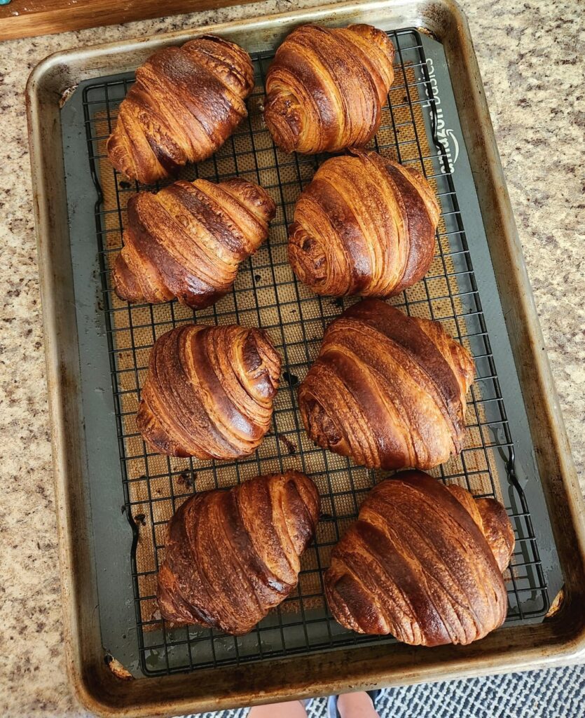 Third Attempt at Sourdough Croissants