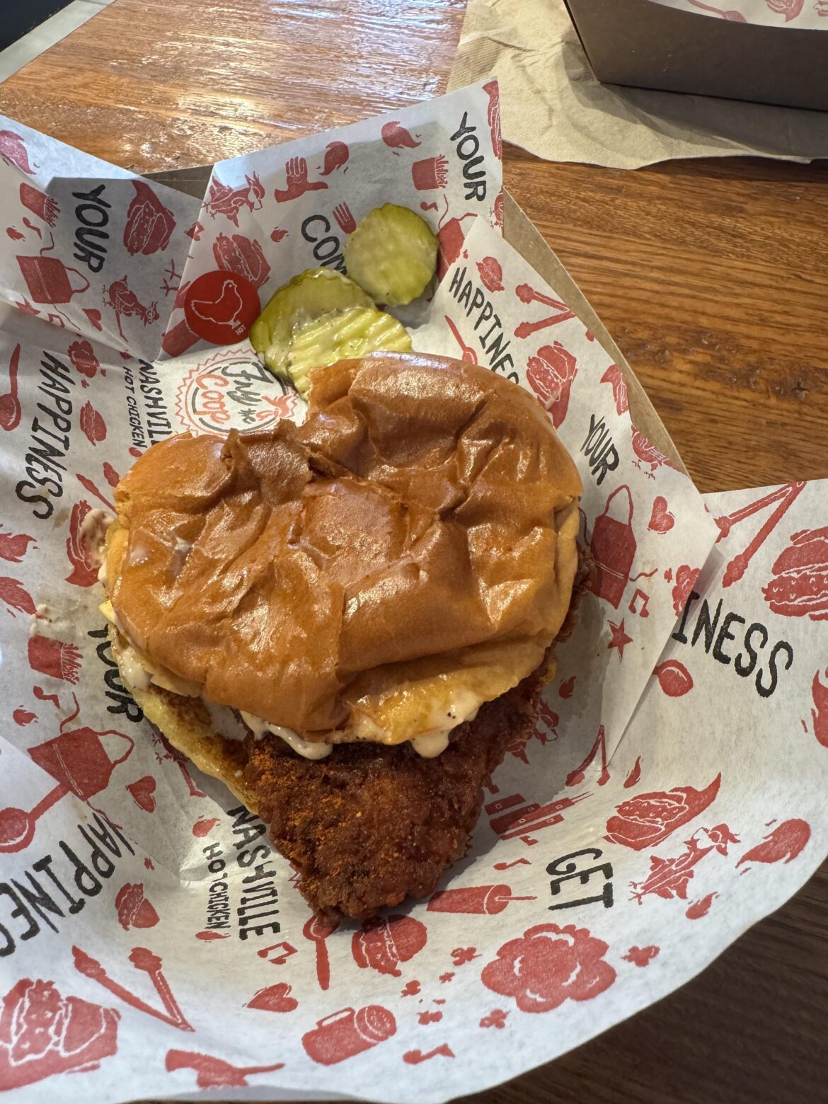 Fry the Coop - my favorite spicy chicken sandwich