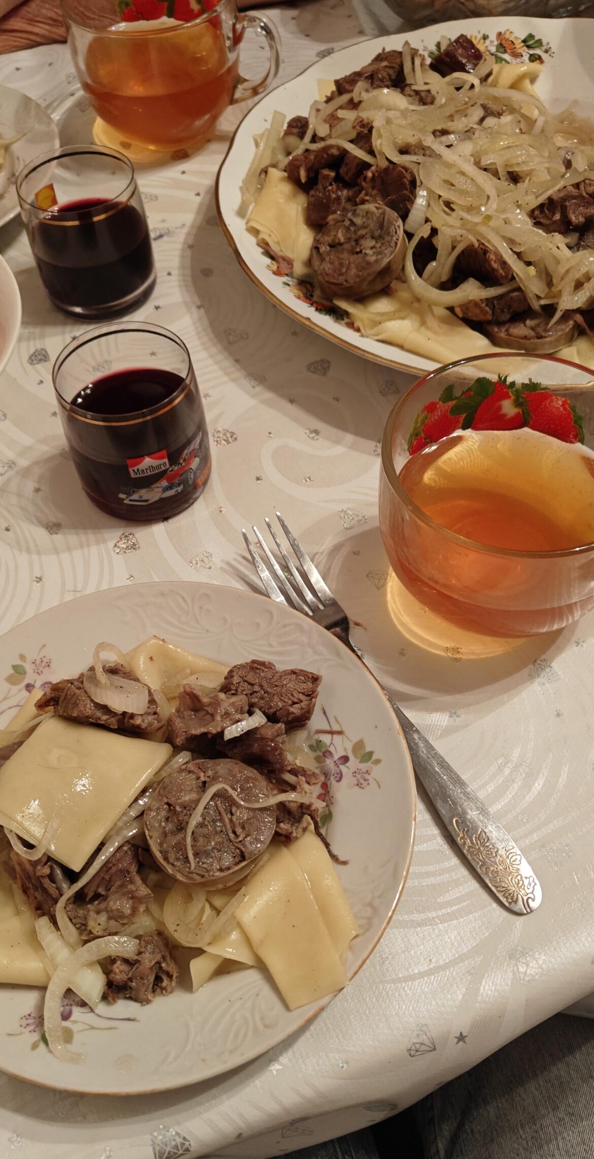 Traditional kazakh beshbarmak 🇰🇿