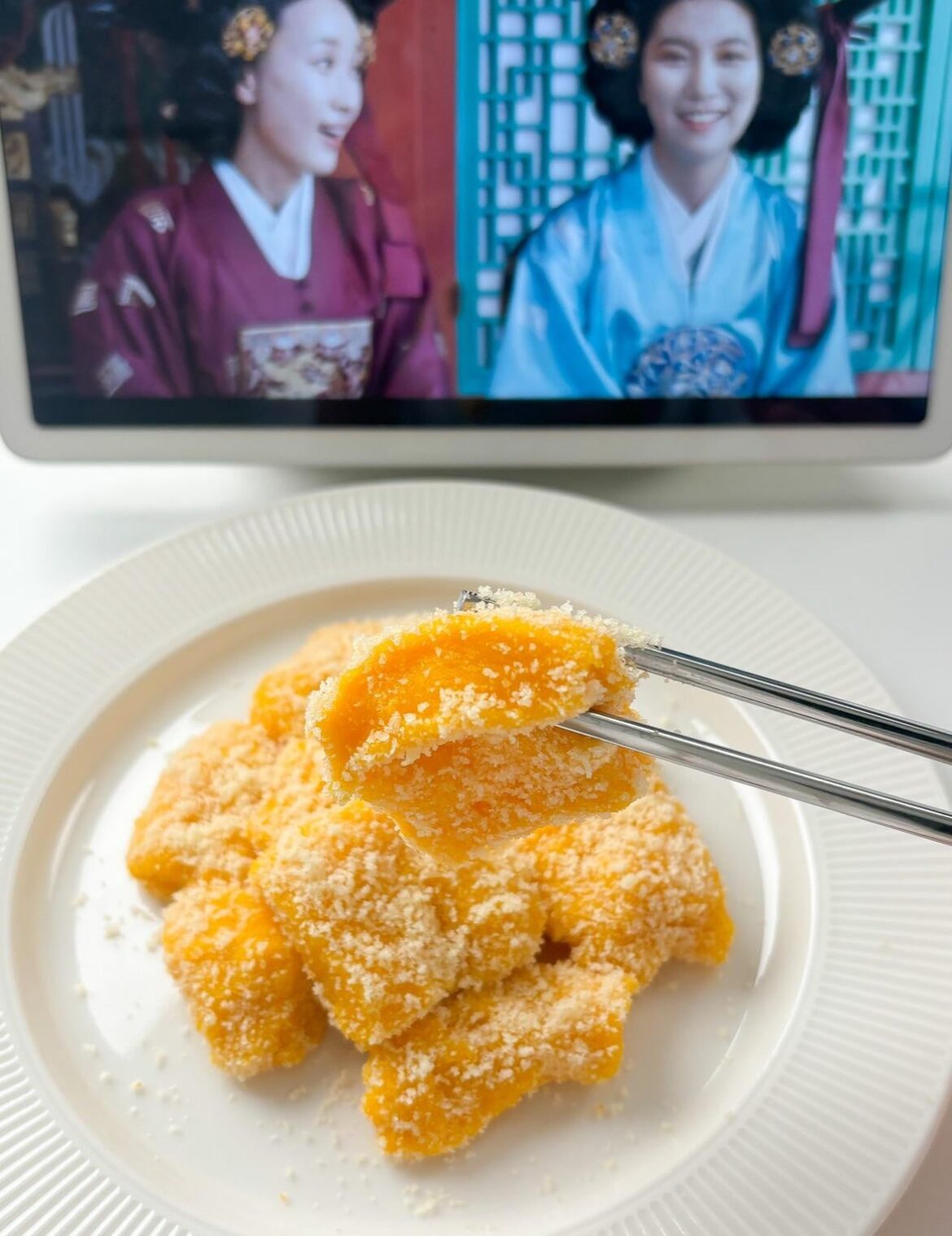 Pumpkin Injeolmi Tteok Pumpkin Injeolmi Tteok