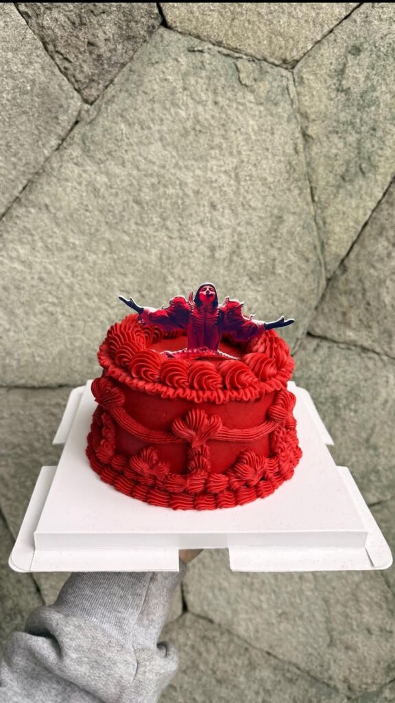 I was ordered another Viva la Mayhem cake.