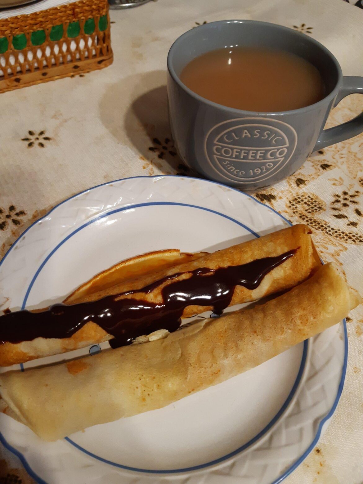 Crepes and tea
