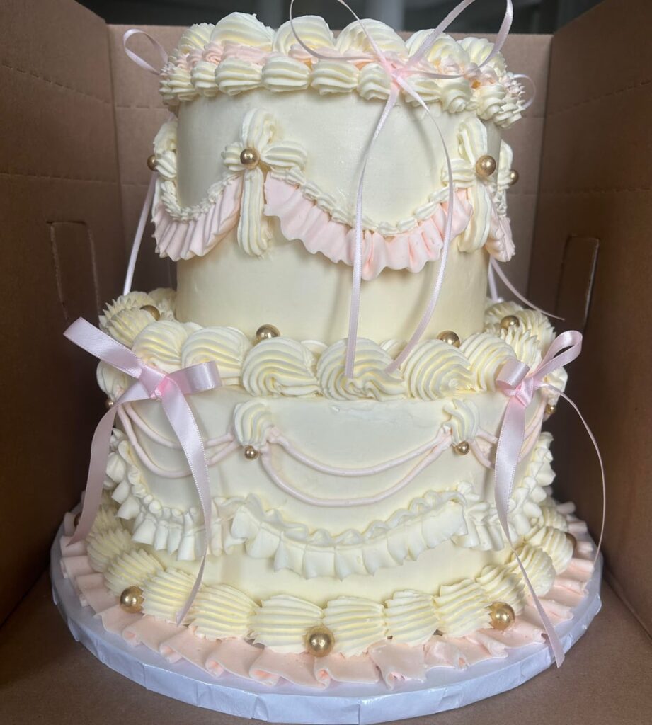 Baptism cake I made the other day!