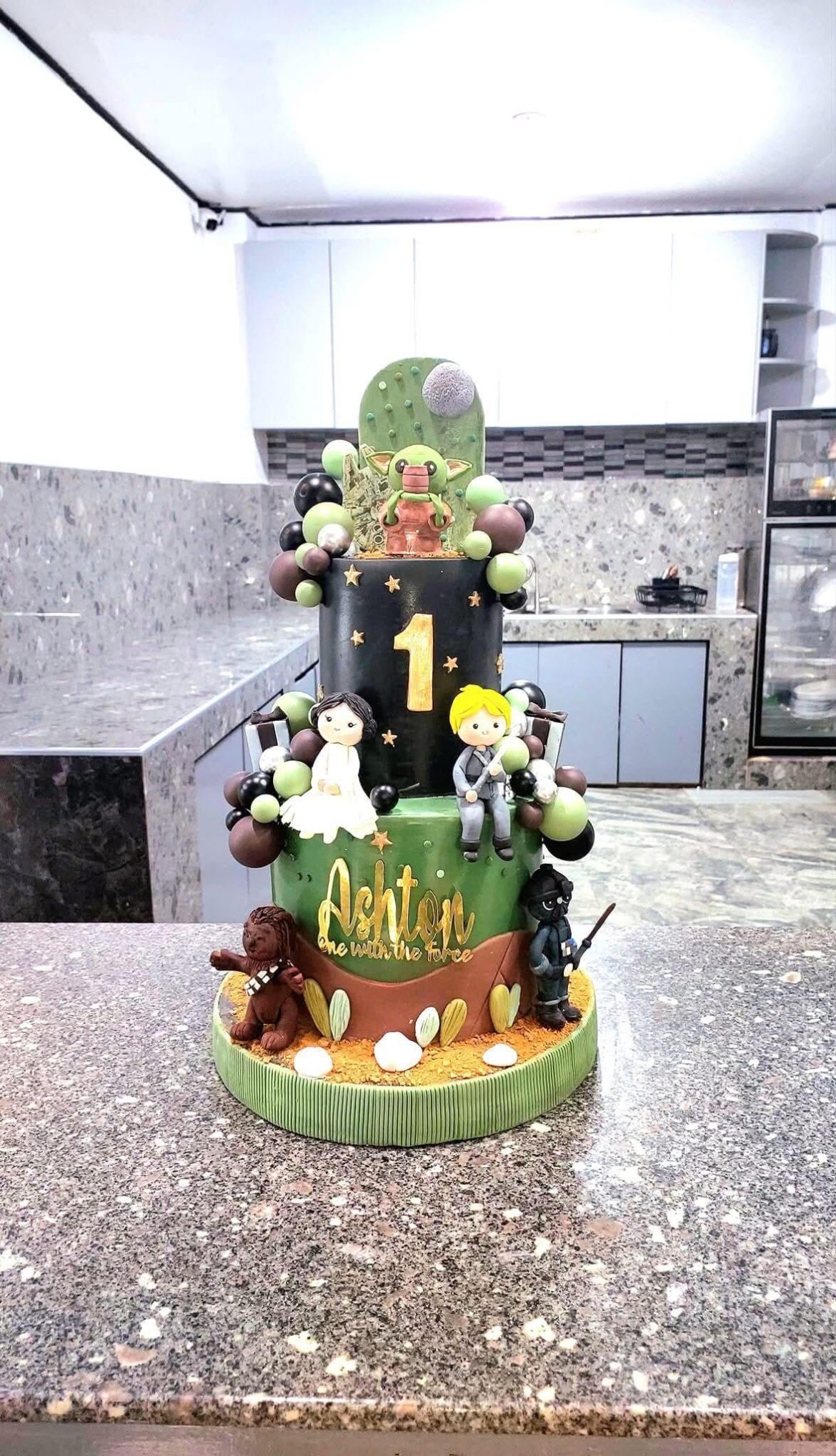 My son's 1st birthday cake! I'm so proud of this!