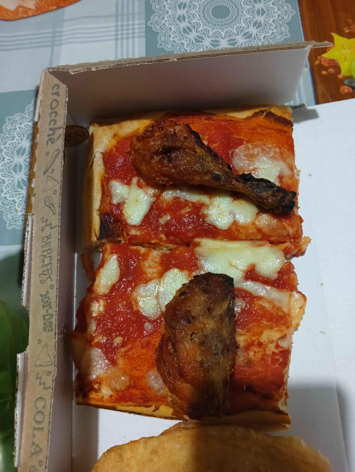 Not what I had in mind when I said Chicken Pizza.