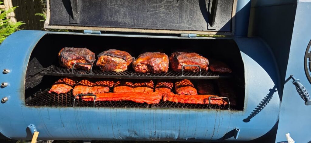 Every year I volunteer for St. John’s Harvest Fair – Loading up my 250 gallon reverse flow smoker Every year I volunteer for St. John's Harvest Fair - Loading up my 250 gallon reverse flow smoker