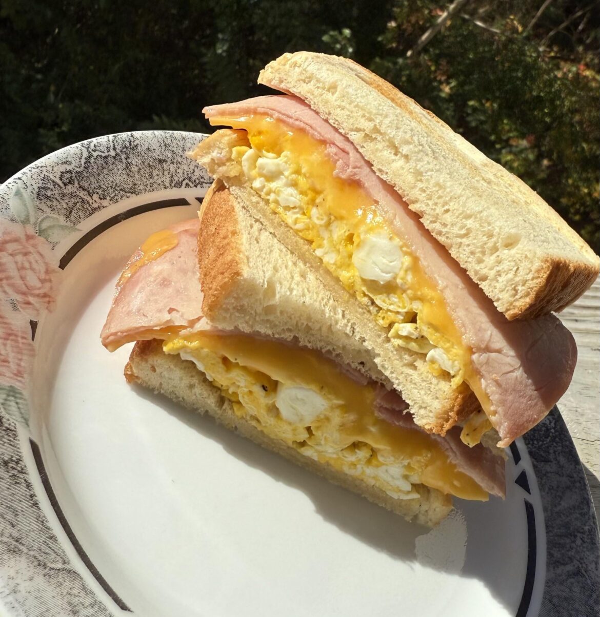 Scramble, ham & cheese
