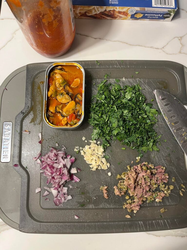 Linguini with Patagonia Spicy Mussels