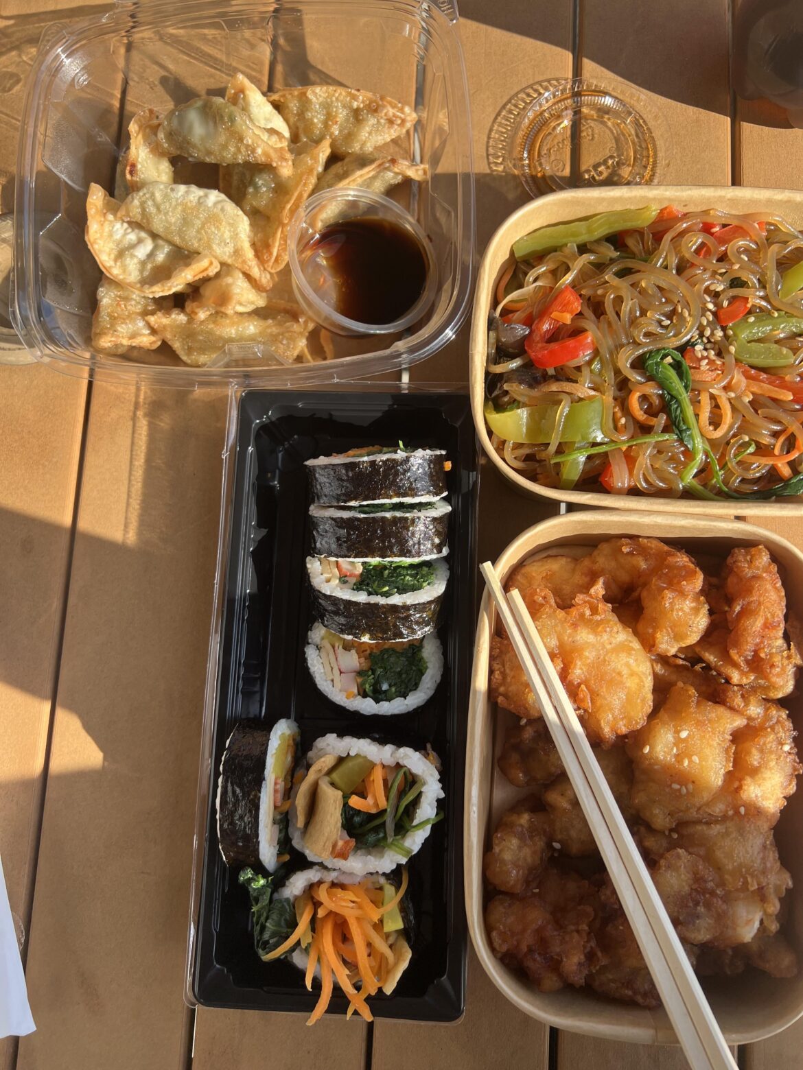 Delicious lunch today from a Korean store in the US :)