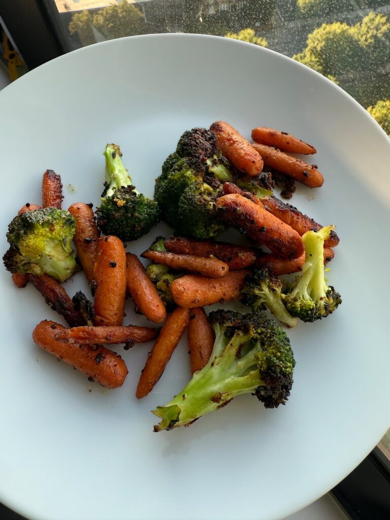 Pan-seared Broccoli and Carrots