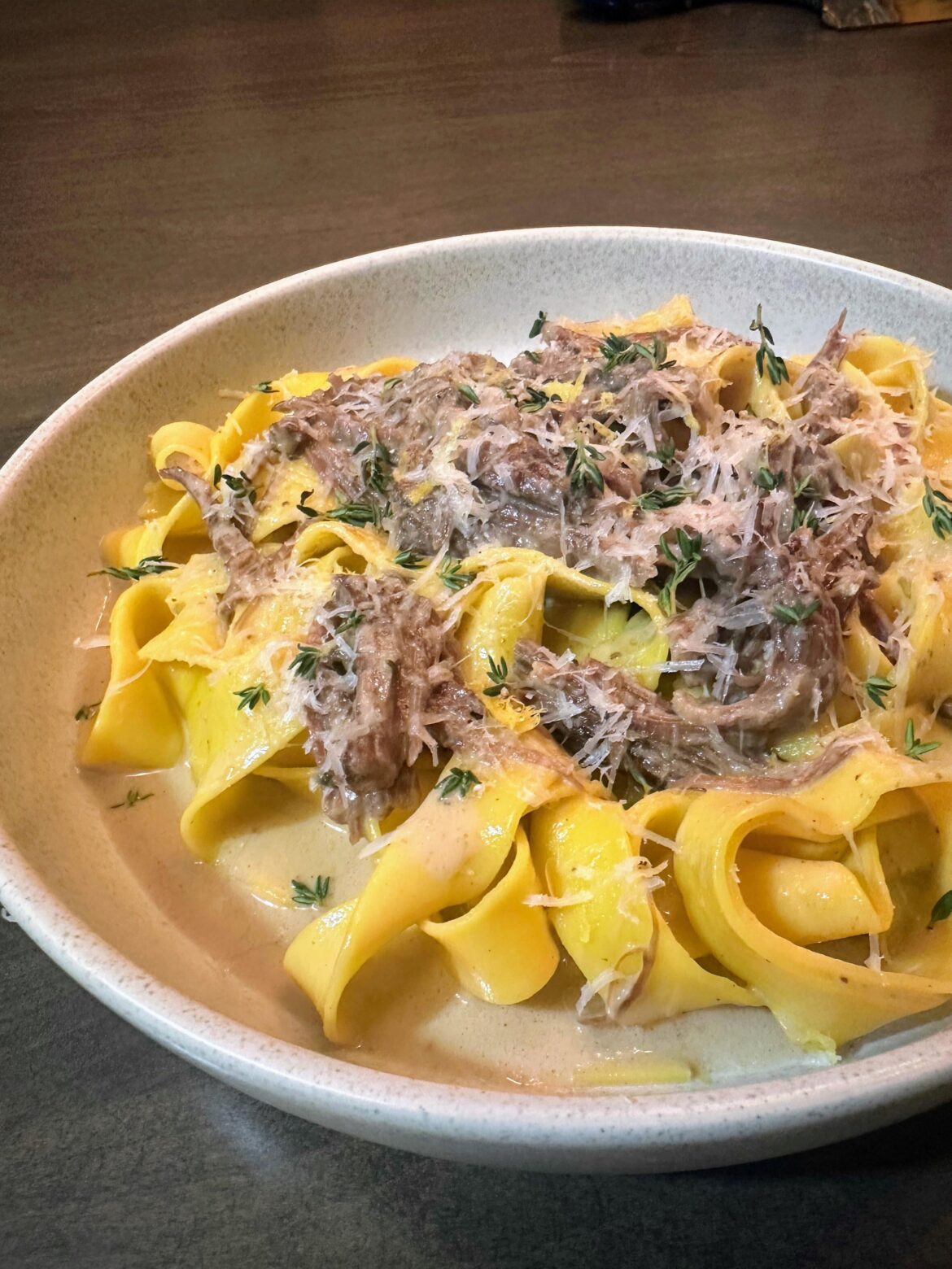 Short rib Parpadelle