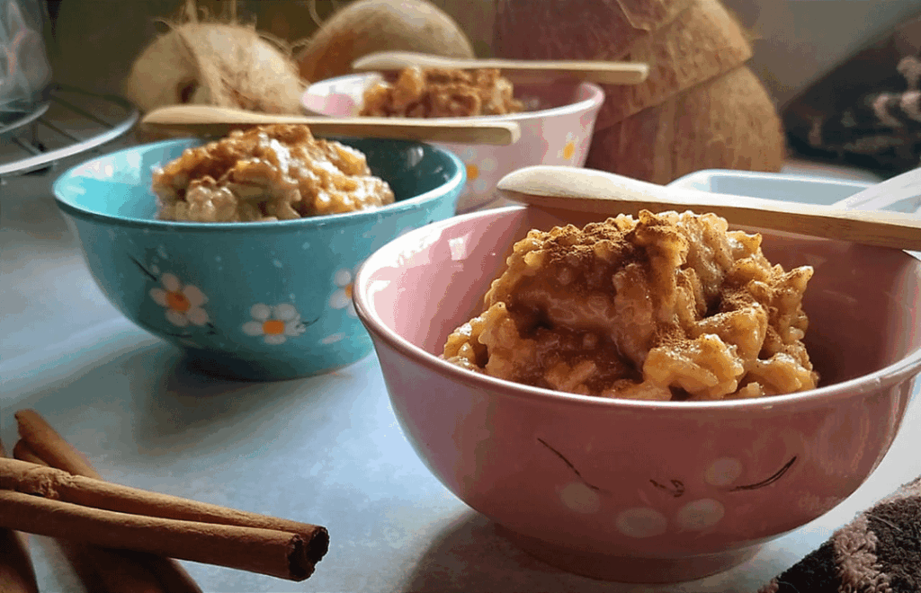 Check out my recipe for homemade sweet coconut rice pudding