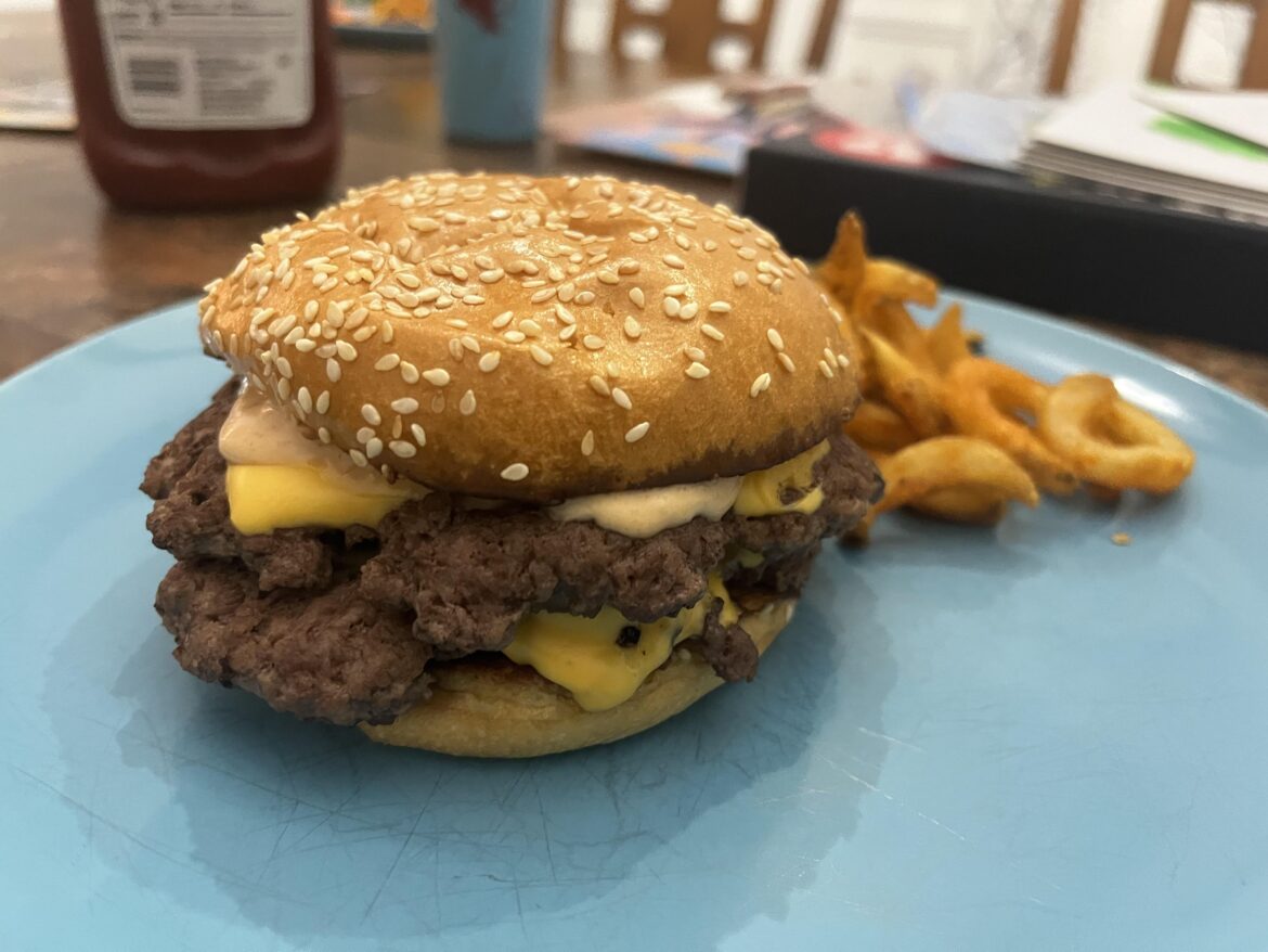 Double 1/4lb cheese with sauce