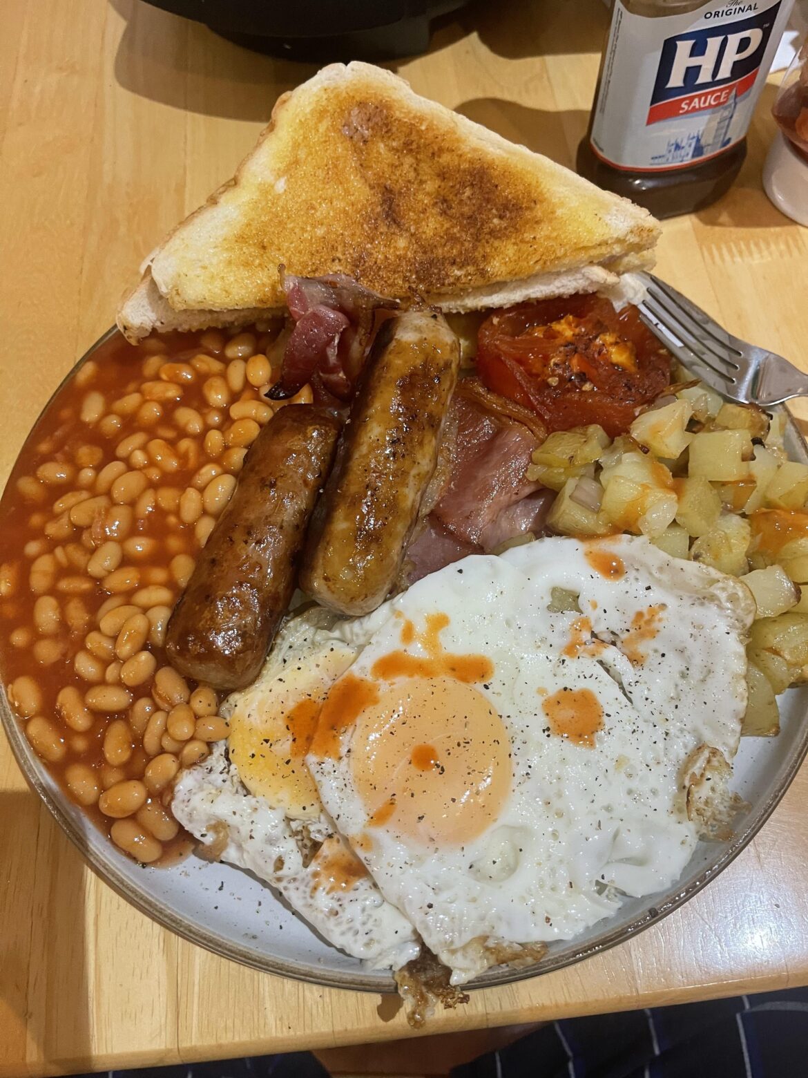 Dinner for breakfast