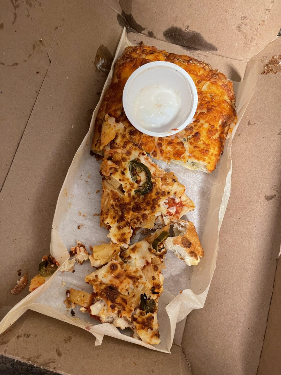 drunk eating not cooking