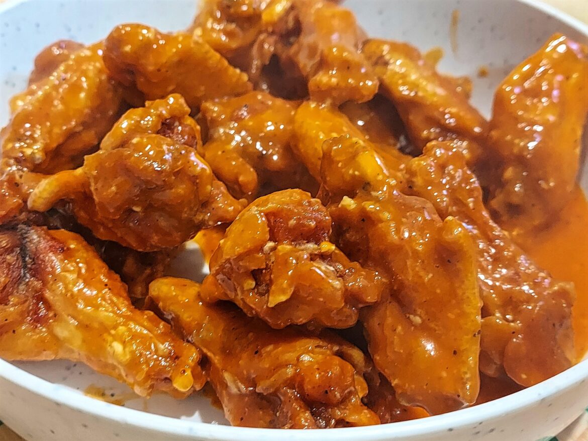 Sopping wet and super crunchy.