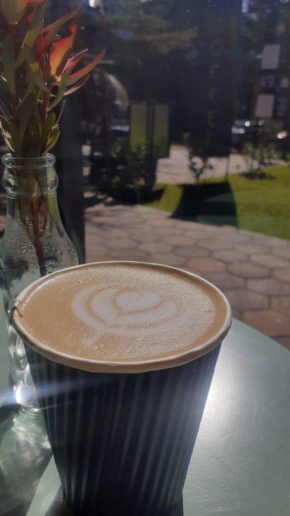 In my village, with a perfect view. ☕️😍