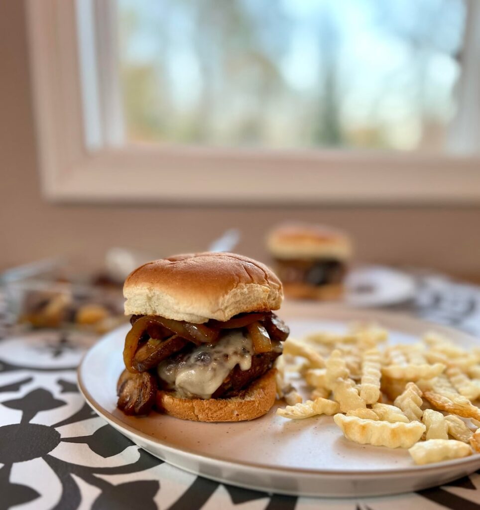 Mushroom and Swiss Burgers