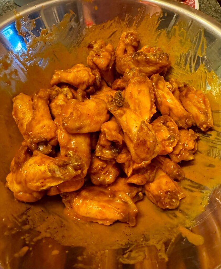 Wings and egg-rolls for Football Night