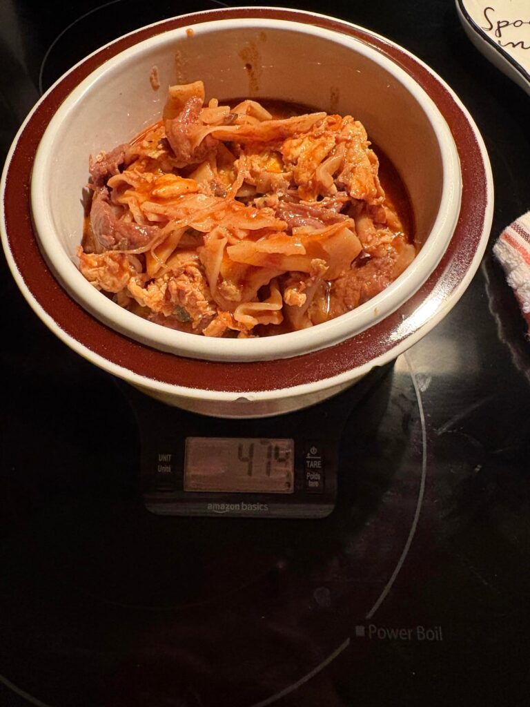 Help! “King Noodles” calorie estimate?