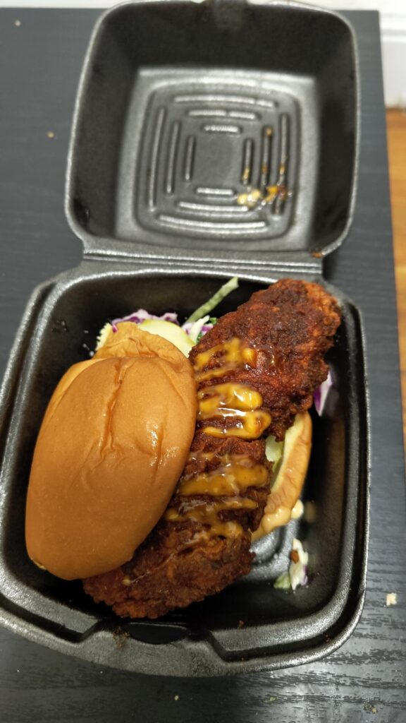 Dave’s Hot Chicken’s reaper slider gave me a round trip pass to hell on their free slider day Dave's Hot Chicken's reaper slider gave me a round trip pass to hell on their free slider day