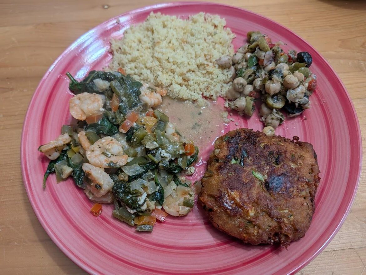 First Attempt for Dinner - Day 1 of The Mediterranean Diet