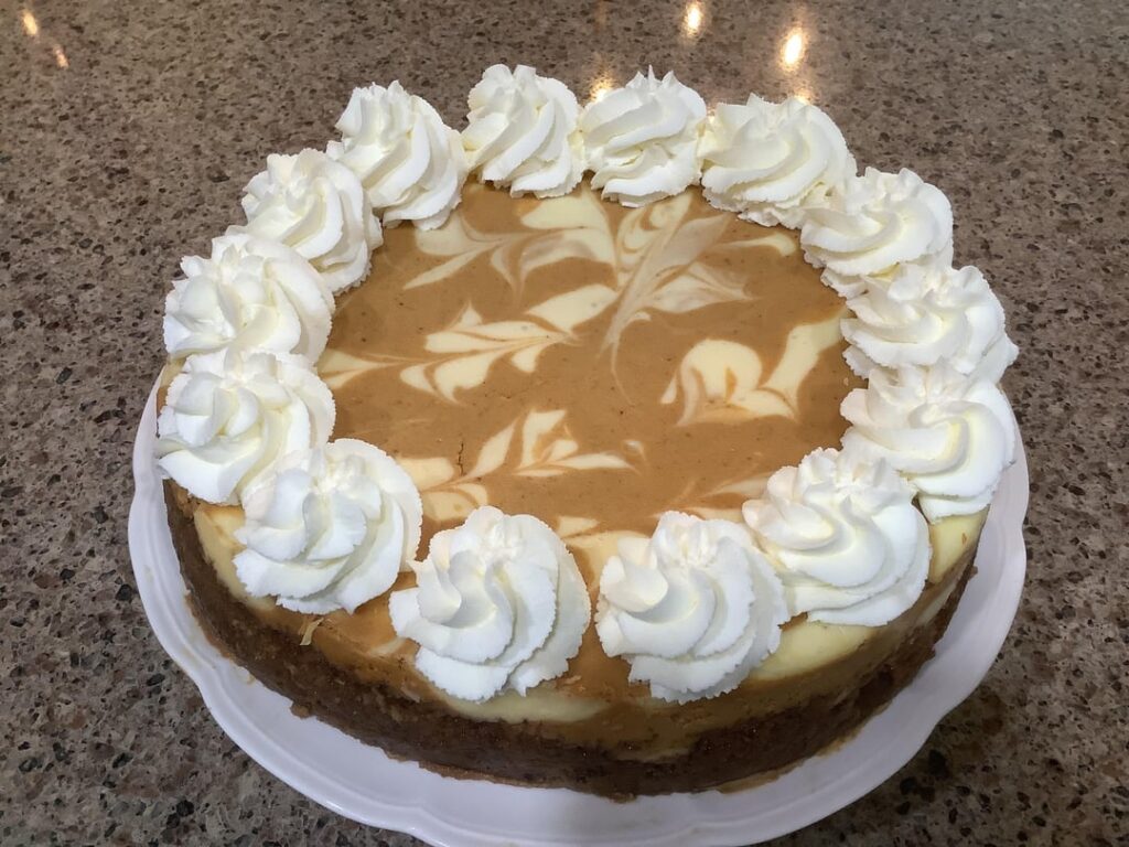 It was my turn to provide the refreshments for yesterday’s club meeting. I baked a Pumpkin Marbled Cheesecake. It was my turn to provide the refreshments for yesterday’s club meeting. I baked a Pumpkin Marbled Cheesecake.
