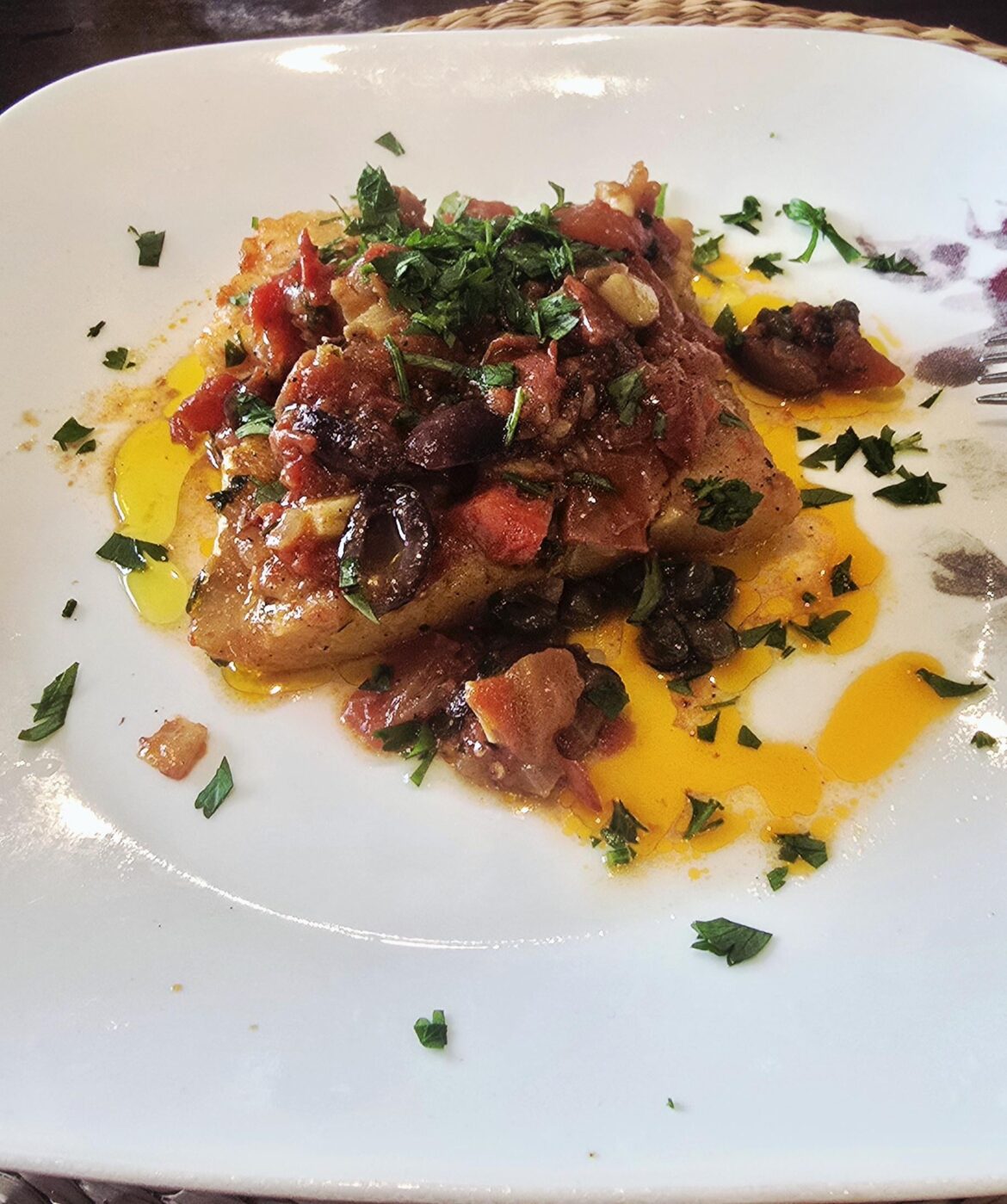 baccalà olive e capperi