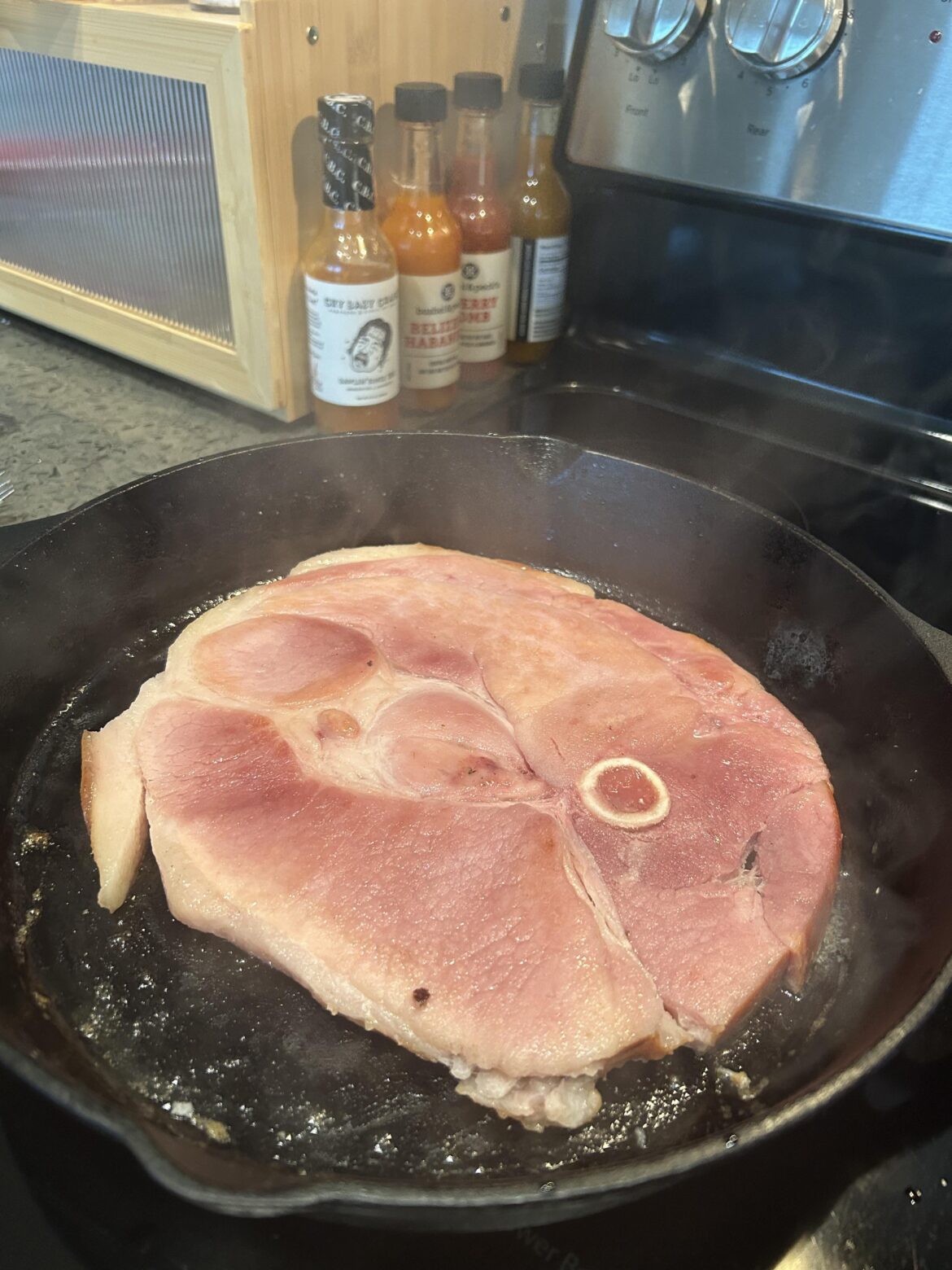 Bringing ham steak to the bourbon party
