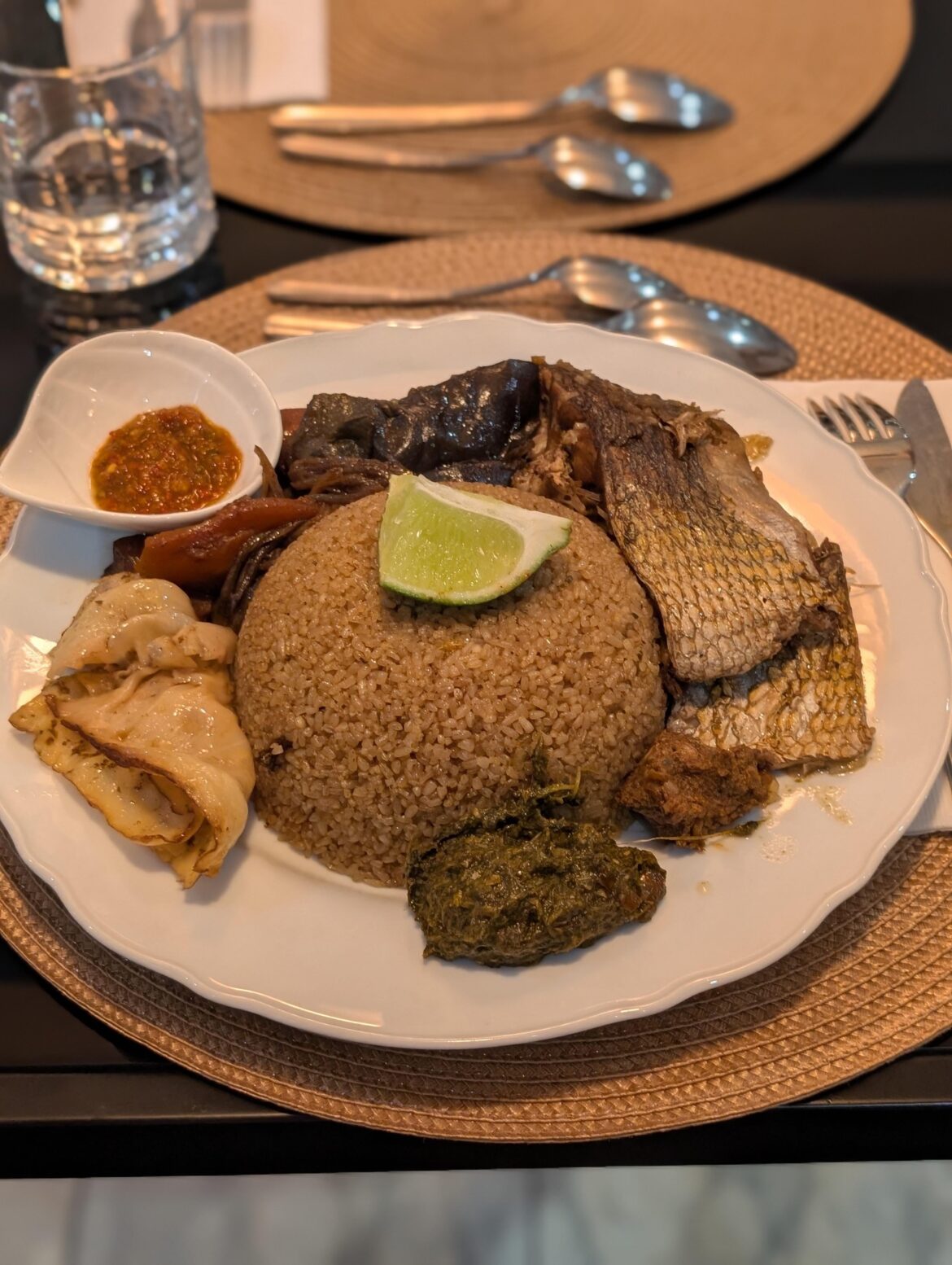 Thieboudienne from Pendafrica in Oakwood Village, the only Senegalese restaurant in Toronto