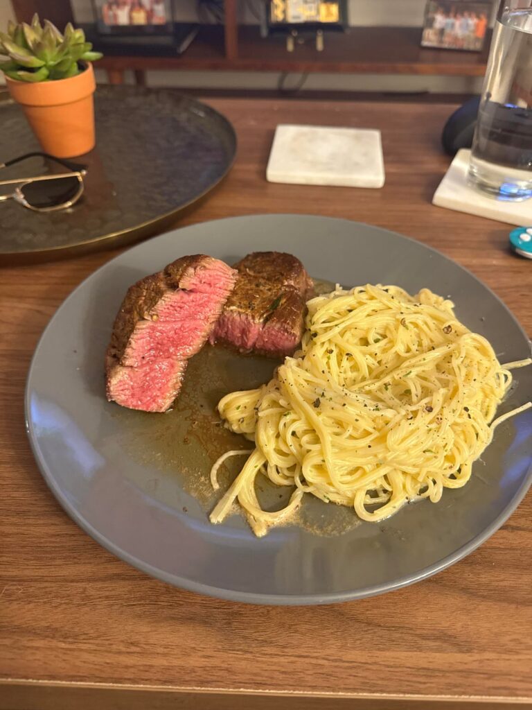 Studied for 14 hours today so I made a steak to celebrate