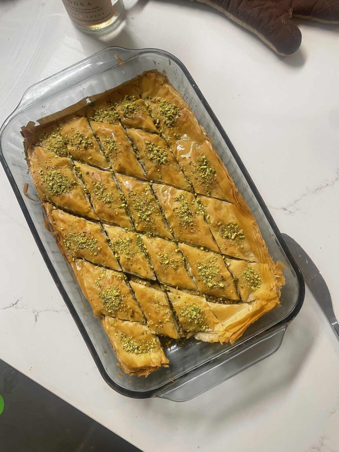 homemade baklava