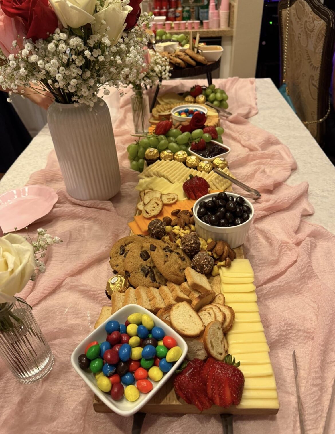 The spread for the party