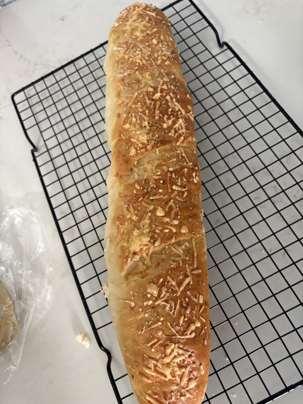 Successfully recreated Subway’s Herb&Cheese Bread! Now what should I stuff it with…?