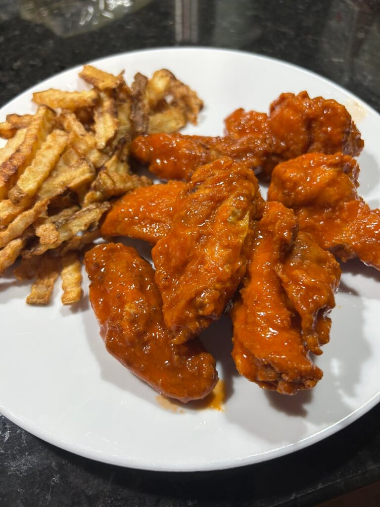 Breaded wings at home