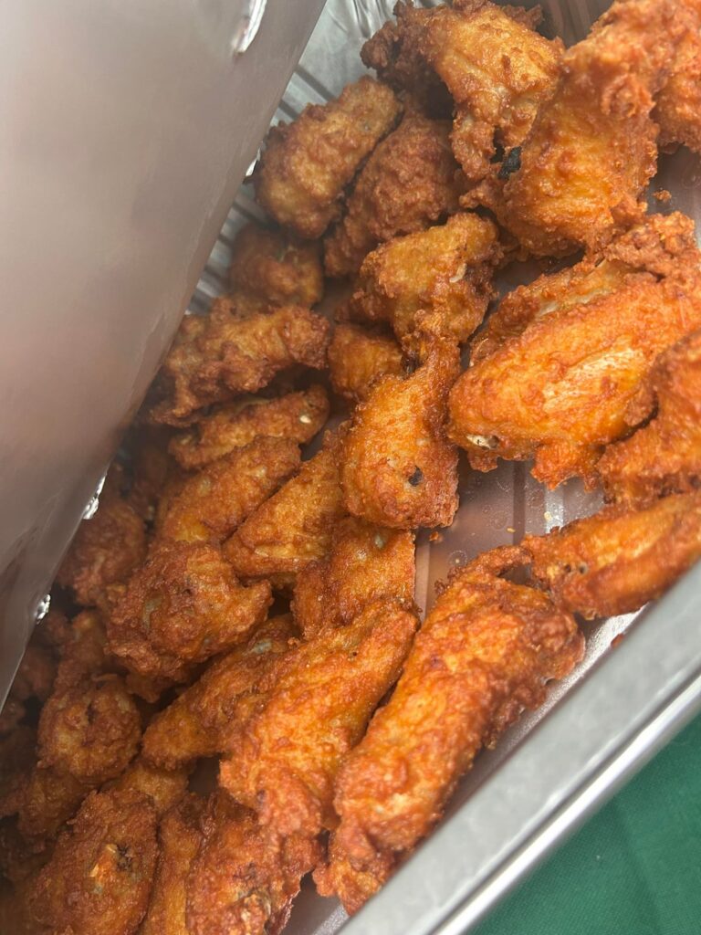 Wing dings and my brothers Smoked wings.