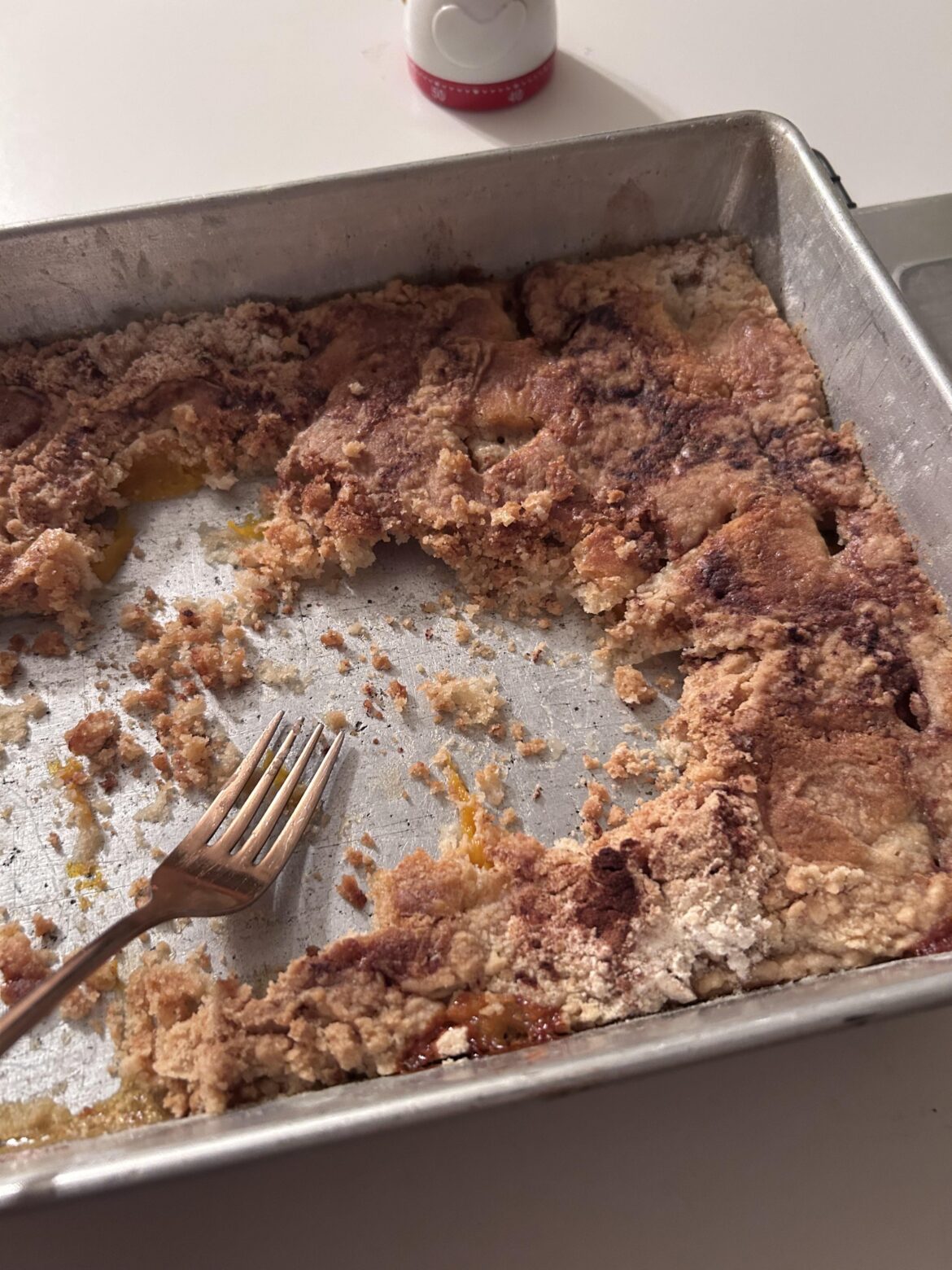 Grandma messed up peach cobbler, ended up being the best "peach cobbler" ive ever had