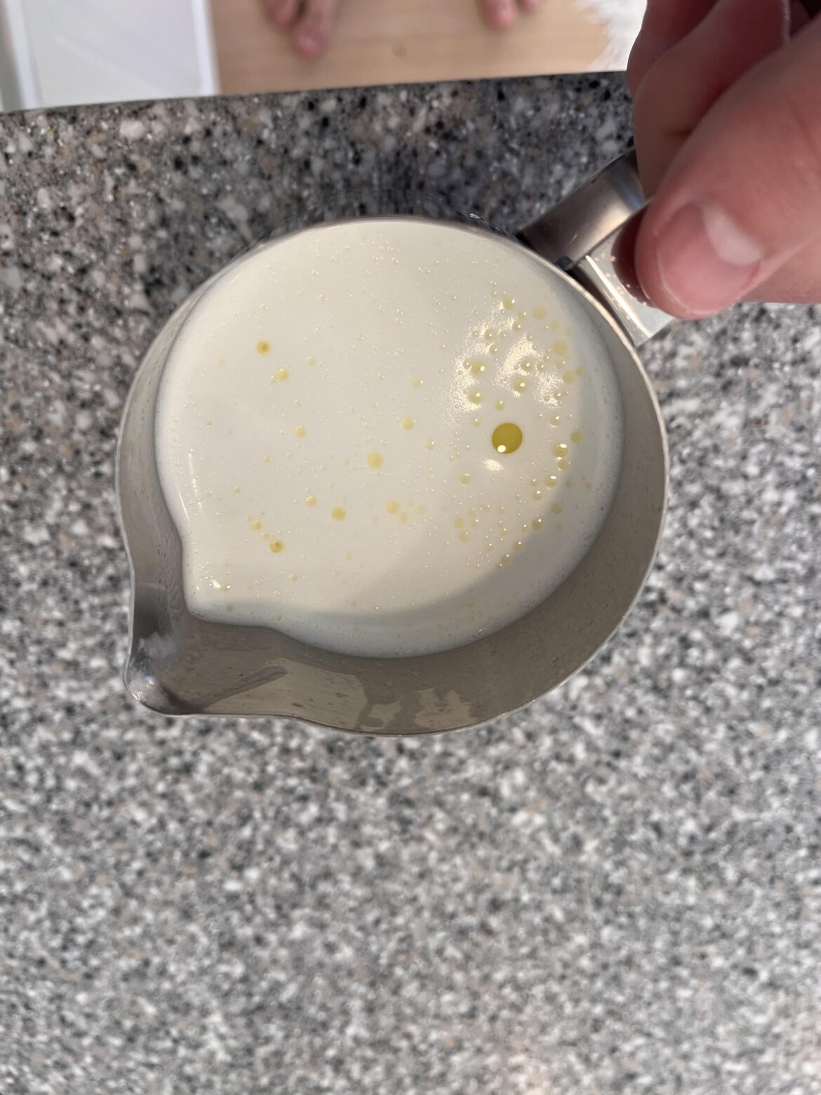 What is in my milk? Looks like olive oil