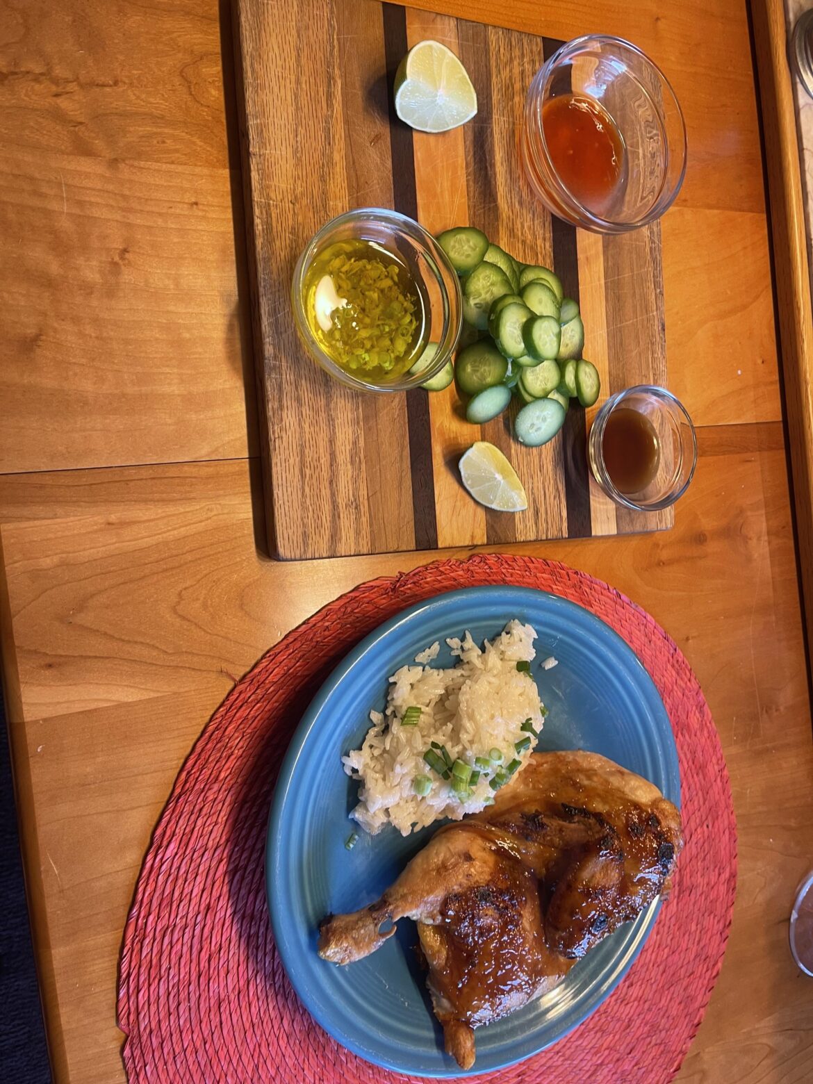 Hainanese-Style Roasted Chicken & Rice