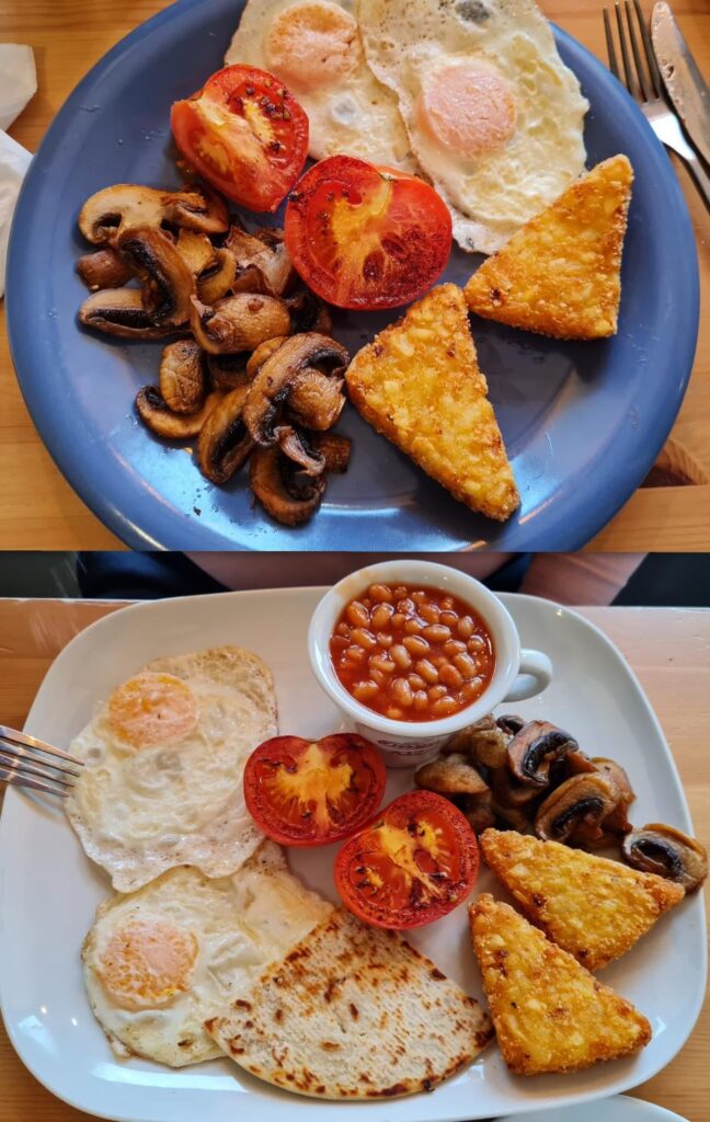 Bene's Cafe, Port Seton, East Lothian. All items £1 each, so around £14 for both.