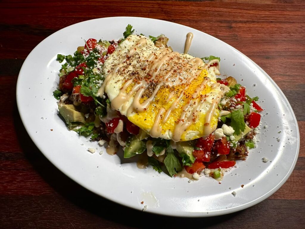 Smoke pulled pork hash